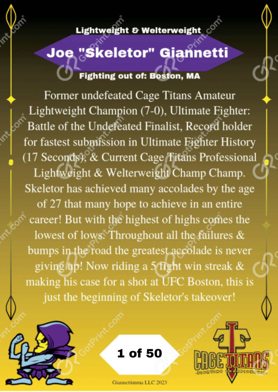 Autographed Champ Champ Trading Card
