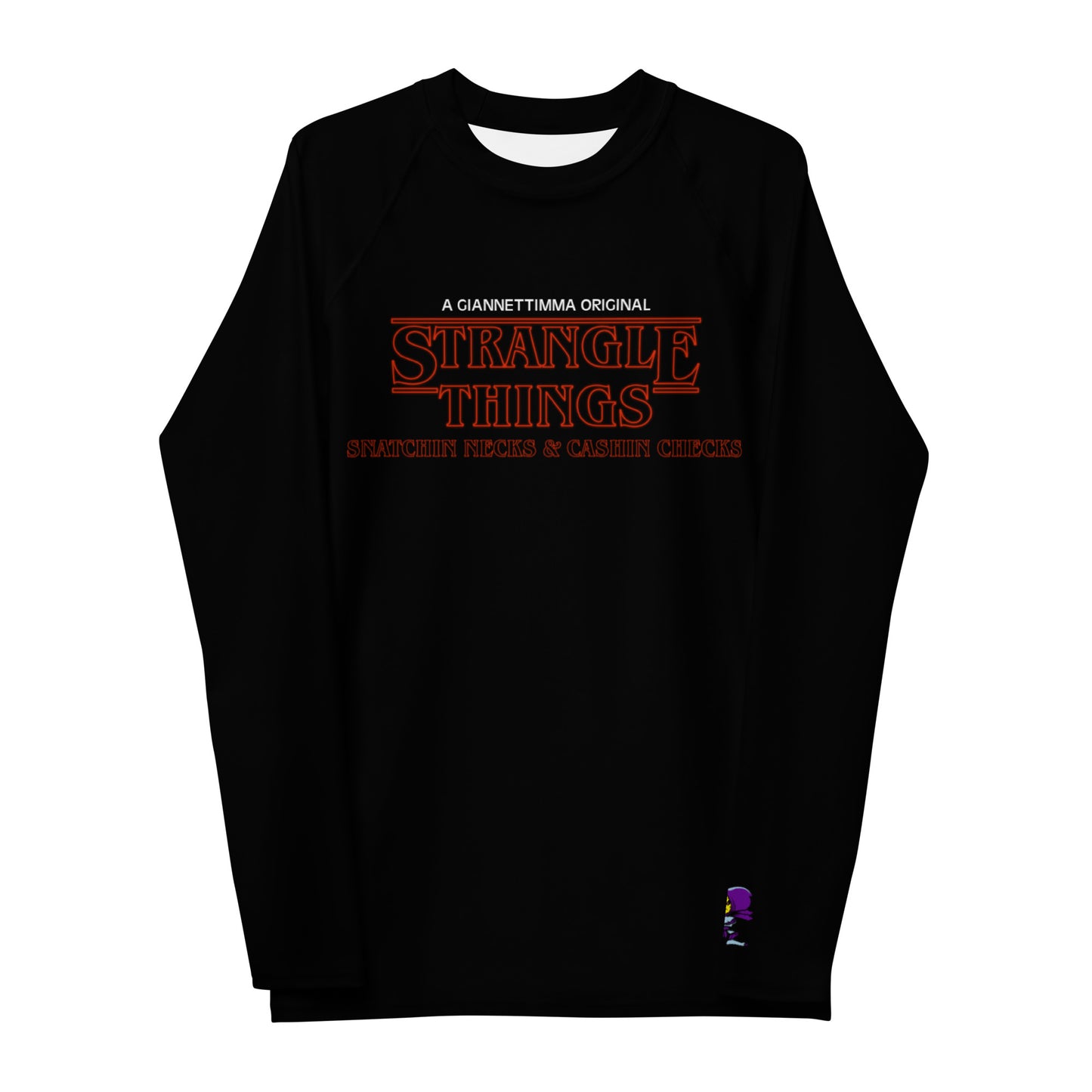 Strangle Things Mens Jiu Jitsu Rash Guard