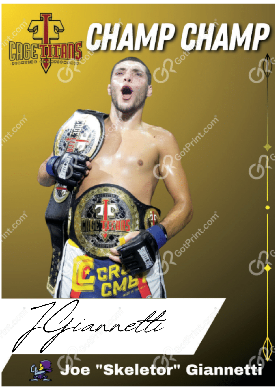 Autographed Champ Champ Trading Card
